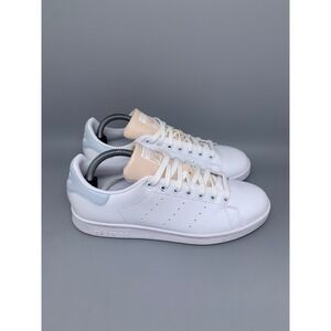 Adidas Stan Smith‎ White Blue Tennis Shoes GV7376 Women's Sz 9